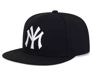Gorra de béisbol de ala plana informal con letra MY para Mets y Yankees - Imagen 1 de 5
