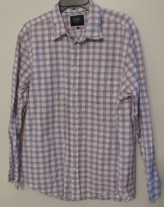 Camisa Para Hombres Abotonada XL Roja/Blanca/Azul Cuadros Charles Tyrwhitt Calce Ajustado Informal - Imagen 1 de 7