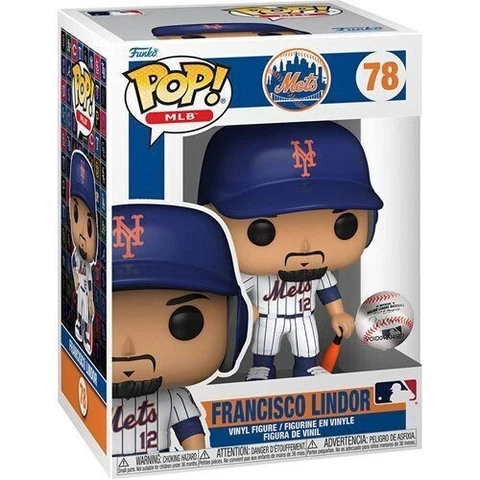 FRANCISCO LINDOR NEW YORK METS FUNKO POP! VINYL FIGURE MLB #78 NEW IN BOX Cover