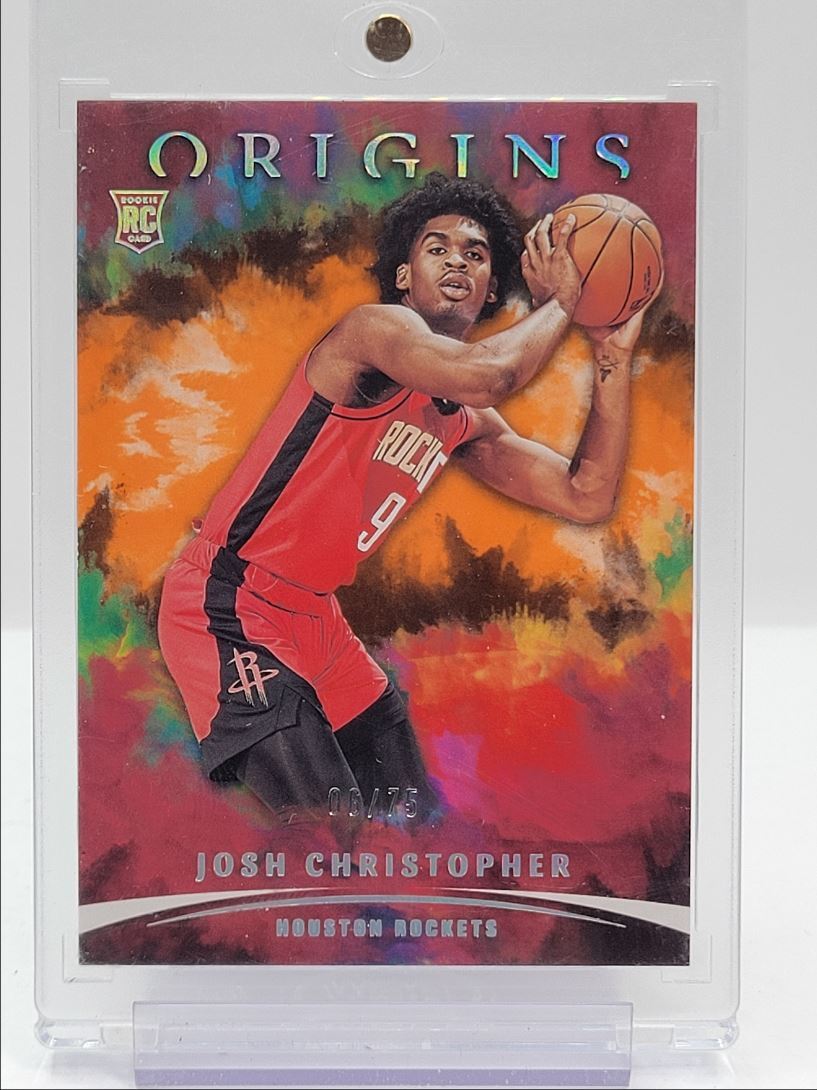 2021 ORIGINS ROOKIE ORANGE HOUSTON ROCKETS JOSH CHRISTOPHER RC /75 Q0797
