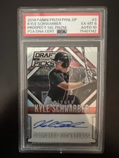 Rookie Auto 2014 Panini Prizm Perennial Draft Picks Kyle Schwarber PSA GRADED