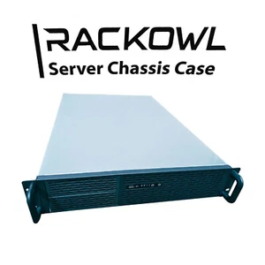 RACKOWL 2U Rackmount Server Case Chassis 8* HDD Bays, E-ATX Mobo, 4x80mm Fans - Picture 1 of 8