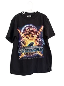 Lee Vintage Carolina Panthers Black graphic t Shirt Youth Medium 10-12 - Picture 1 of 7