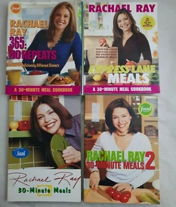 Lot 4 RACHAEL RAY COOKBOOKS - 365 MEALS, EXP. LANE, 30 MIN. MEALS - Food Network - Picture 1 of 5
