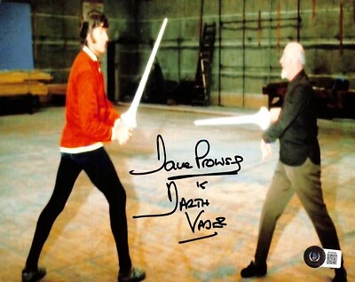 David Prowse Darth Vader w/Guinness Star Wars ANH Signed 8x10 Photo BECKETT - Image 1 of 4