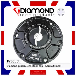 DIAMOND RACE PRODUCTS - APRILIA RS250 QUICK RELEASE TANK CAP - 2003-2004 Models - Picture 1 of 5