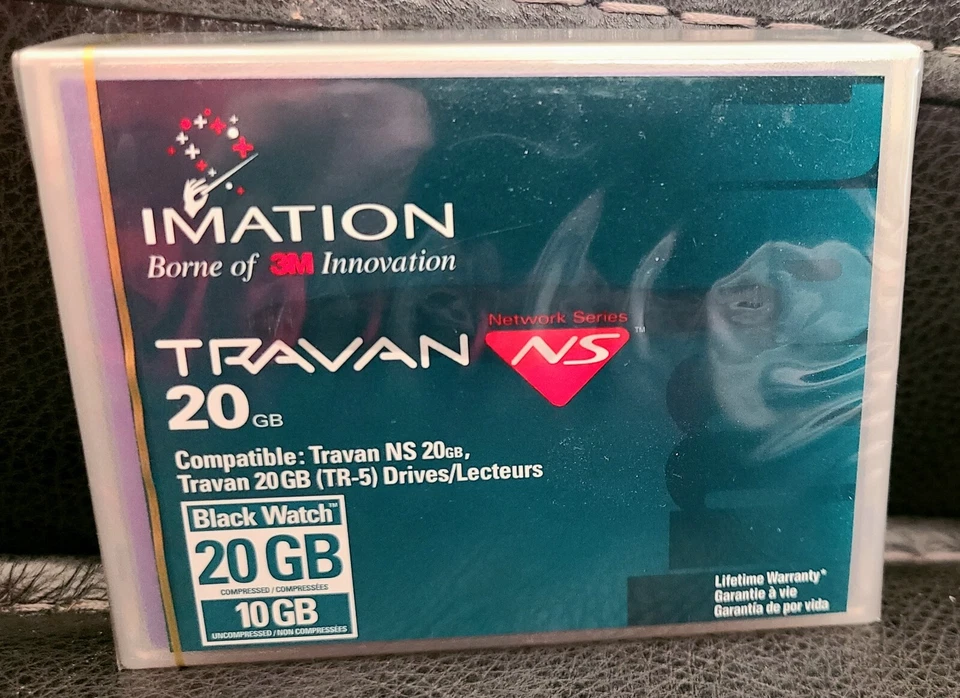 Imation Travan 20GB Data Tape TR-5 Network Series - New & Sealed! NOS VINTAGE - Image 1 of 1