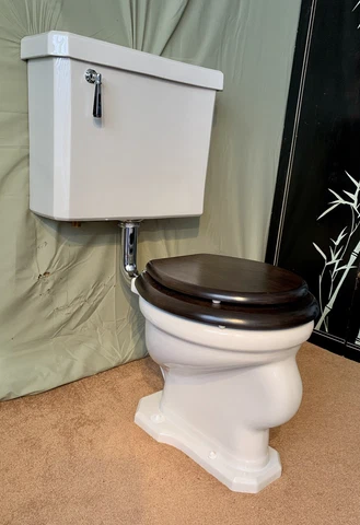vintage toilet  restored Standard wall mounted Cover