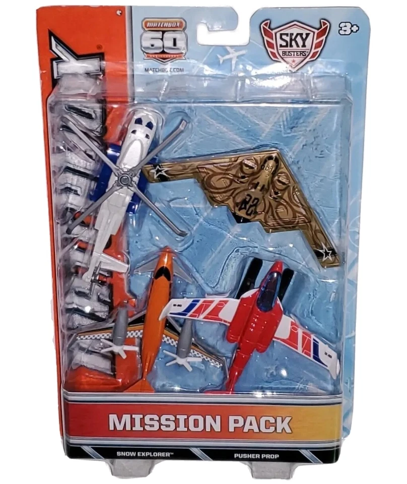 Matchbox Sky Busters 60th Mission Pack Northrop Grumman B-2 Sikorsky S-92 SEALED - Image 1 of 4
