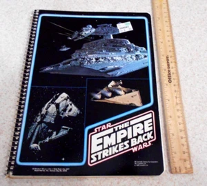 STAR WARS 198o EMPIRE STRIKES BACK ESPIRAL CUADERNO pegatina objetivo - Imagen 1 de 9