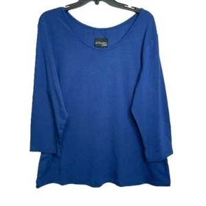 Attitudes by Renee Finespun Jersey Reversible Neckline Top X LARGE (4411) - Picture 1 of 7