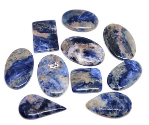 Natural Beautiful Sodalite Mix Shape Cabochon Handmade Loose Gemstone 355 Cts - Picture 1 of 8