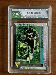 2020-21 Panini Flux - Laser #187 Clyde Drexler