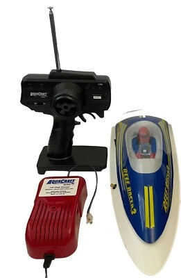 REEF RACER 2 AQUA CRAFT BOAT, Aquacraft Models ( Blue And Yellow) - Image 1 of 4