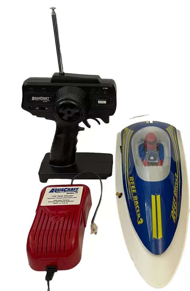 REEF RACER 2 AQUA CRAFT BOAT, Aquacraft Models ( Blue And Yellow) - Image 1 of 4