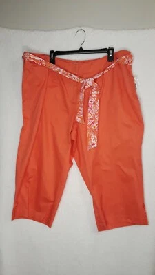 Versalles Pantalón Corto Naranja Con Cinturón 24W Mujer Verano  Foto 1 de 4