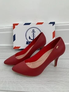 Red High Heels with Leather Insole - Picture 1 of 5