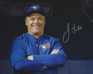 Signed 8x10  JOHN GIBBONS  Toronto Blue Jays Autographed photo -  COA