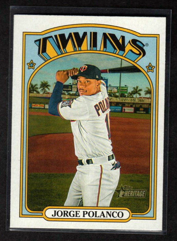 JORGE POLANCO 2021 HERITAGE SHORT PRINT MINNESOTA TWINS - Image 1 of 1