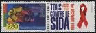 Frankreich 1983 postfrisch + Etikett Aids, HIV-Virus, Krankheit, Medizin, Medizin