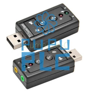 1X Mini USB 2.0 7.1 Channel Audio Sound Card Sound Adapter For PC Laptop - Picture 1 of 4