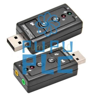 1X Mini USB 2.0 7.1 Channel Audio Sound Card Sound Adapter For PC Laptop - Image 1 of 4