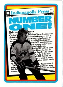 Wayne Gretzky 1990-91 O-Pee-Chee #1 Indianapolis Racers Near Mint or Better - Picture 1 of 2