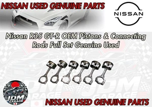 Nissan R35 GT-R OEM Pistons & Connecting Rods Full Set Genuine Used - Picture 1 of 11