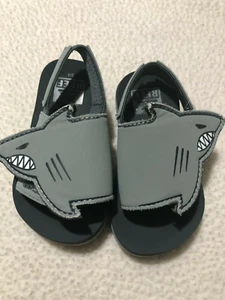 Toddler Size 3/4 REEF Sandals with Sharks and Ankle Strap (pre-owned) - Picture 1 of 6