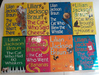 Lilian Jackson Braun "The Cat Who" Mystery Humor Books Hardcover Lot Of 8