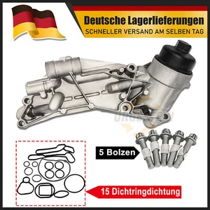 Ölkühler Ölfiltergehäuse & Dichtungssatz für Chevrolet Cruze Opel Astra Benzin - Bild 1 von 9