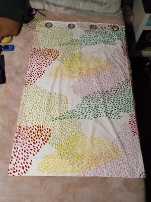 ЛОТ ИЗ 2 занавесок Ikea MURGRÖNA 57 «X 98» (145 X 250 СМ) цветной абстрактный - Изображение 1 из 4