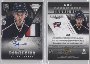 2013 Panini Anthology Titanium Update Gear Prime /25 Boone Jenner Rookie Auto RC