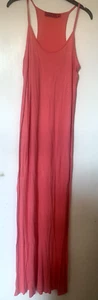 Women's Coral Maxi Dress, Size 12 - Picture 1 of 3
