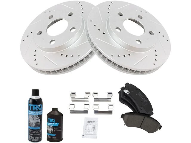 TRQ 71RV24M Front Brake Pad and Rotor Kit Fits 1997-2003 Pontiac Grand Prix - Image 1 of 1