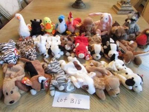 LOT OF 24  HARD TO FIND TY BEANIE BABIES  - EXC - LOT B18 - Picture 1 of 1