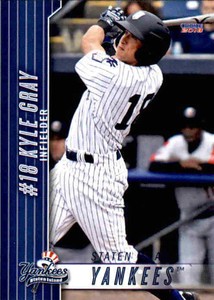 2018 Staten Island Yankees Choice #12 Kyle Gray Blanco Texas TX Baseball Card