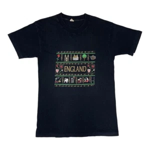 Vintage England Single Stitch Graphic T-Shirt Screen Stars Blank Size Medium M - Picture 1 of 4