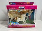 Vintage Breyer 1996 Tosha & Snowy White Horses Dapples W/ Pink Comb (New In Box)