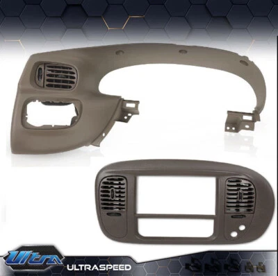 Fit For Ford F150 Dash Instrument Cluster Bezel + Center Dash Panel Radio Trim - Image 1 of 4