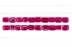 4Pcs Natural Johnson Ruby 5x4mm Octagon Precious Loose Gemstone For Jewelry Gift - Picture 1 of 2