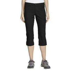 Eddie Bauer Tech Caprihose schwarz Damen Gr. 12-14 neu mit Etikett - Bild 1 von 3