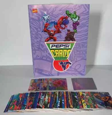Marvel Pepsicards 1995 Set Completo 113/113 + Reimpresión Spiderman Batman - Image 1 of 4