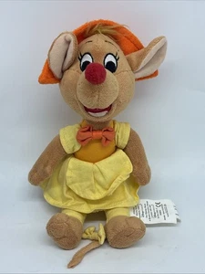 Disney Store Suzy Maus von Cinderella Plüschtier 9 Zoll gelbes Kleid - Bild 1 von 5