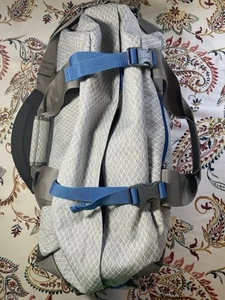 24" Blue Grey LL BEAN Adventure Rolling DUFFLE BAG/ Carry On (Full Top Zip) - Picture 1 of 8