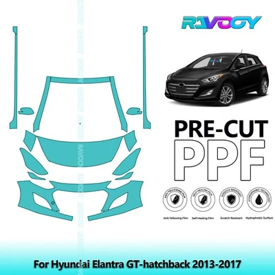 PreCut Paint Protection Film PPF For Hyundai Elantra GT-hatchback 2013-2017 - Image 1 of 4