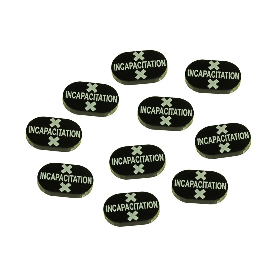 Litko Savage World Gettoni Gettoni per Incapacità - Nero Nuovo - Immagine 1 di 1