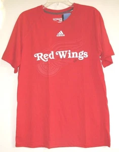 ADIDAS DETROIT RED WINGS NHL ULTIMATE TEE MEN'S T-SHIRT LARGE - Picture 1 of 3