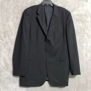 Hugo Boss Blazer Sport Coat Blue Soft Wool Super 100 Suit Jacket Size 46L Mens - Picture 1 of 14