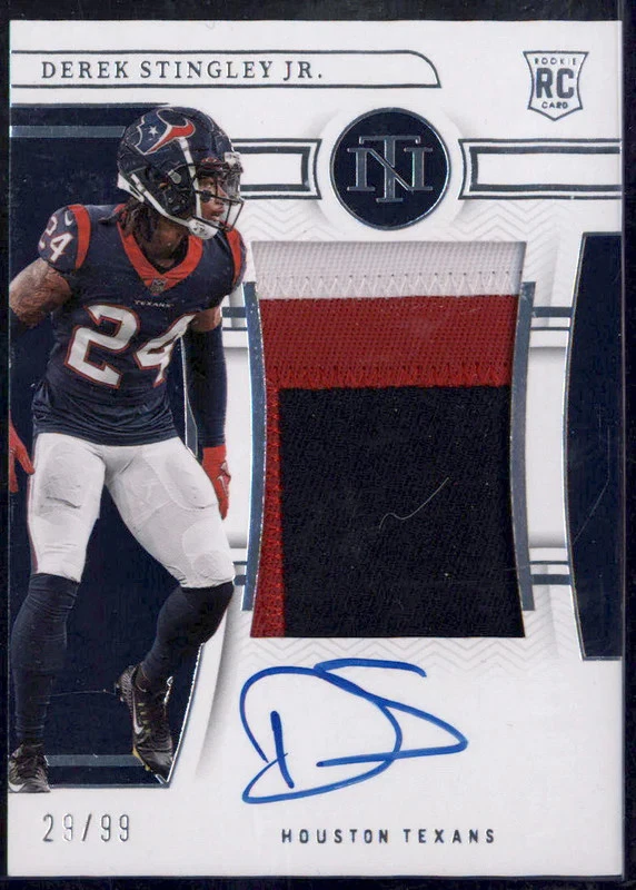 2022 National Treasures #197 Derek Stingley Jr. Rookie Patch RC Auto /99 - Image 1 of 2